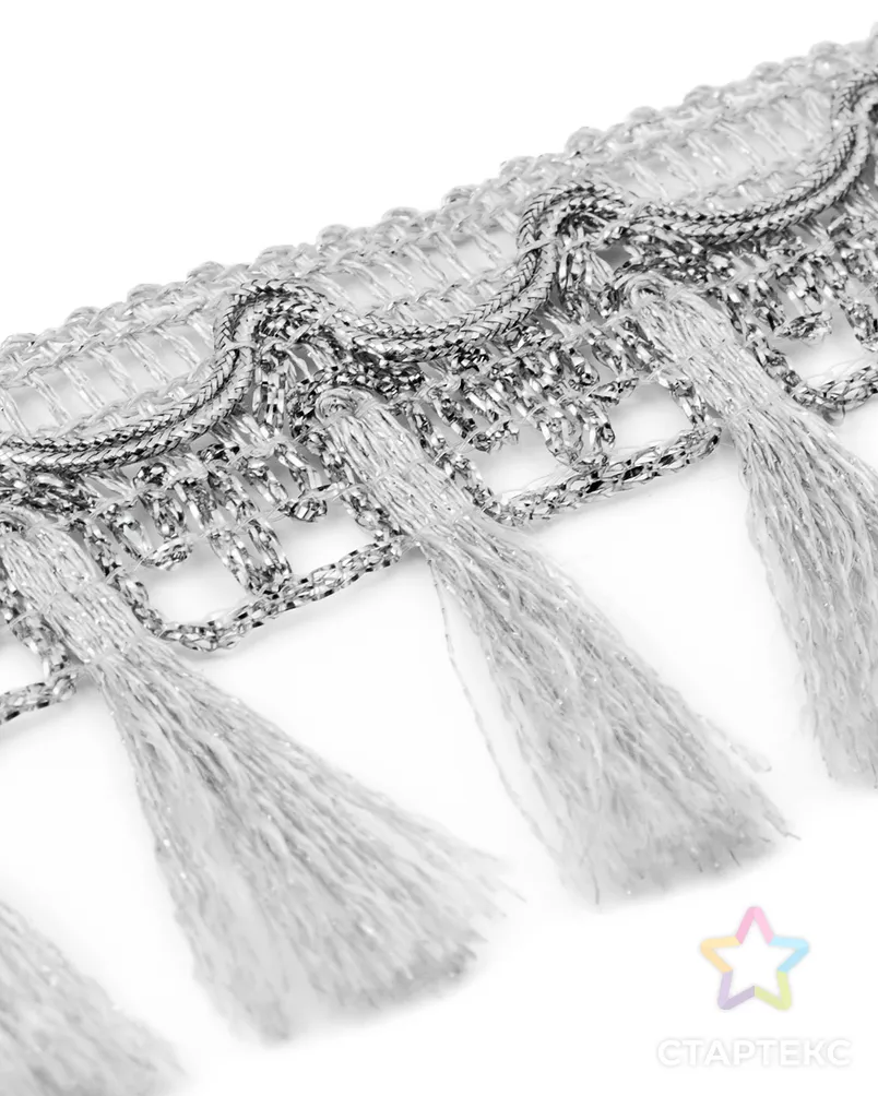 Бахрома металлизированная ш.5,5см (уп.13,7м) арт. БДМ-9-2-33181.002 - рис. 2 Бахрома металлизированная ш.5,5см (уп.13,7м) арт. БДМ-9-2-33181.002 - рис. 2