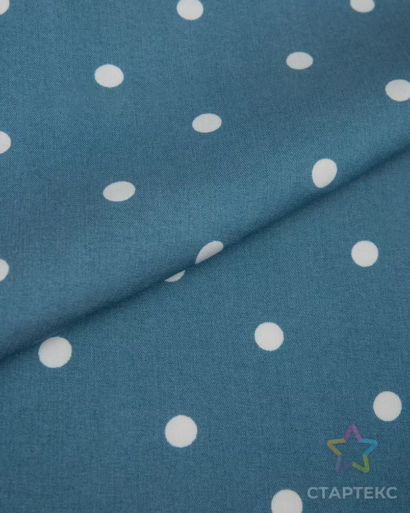 Джинс "Тенсел" горох 1см арт. ДЖП-132-5-20562.032 - рис. 1