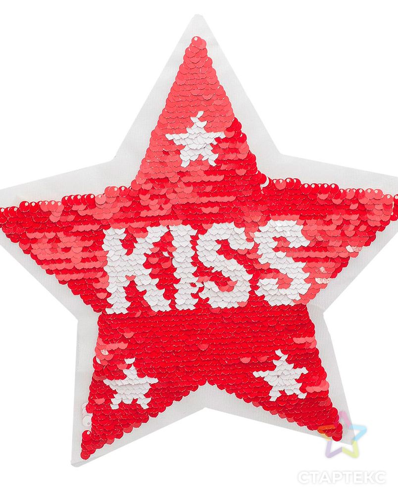 Аппликация "Звезда Kiss" ГФ793 д.24см арт. АРС-23910-1-АРС0001146340 2