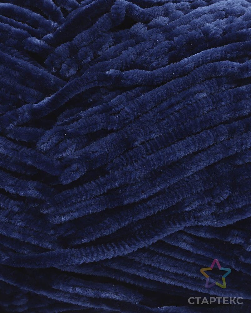 Пряжа YarnArt 'Velour' 100г 170м (100% микрополиэстер) (848 темно-синий) арт. АРС-46372-1-АРС0001146504 3