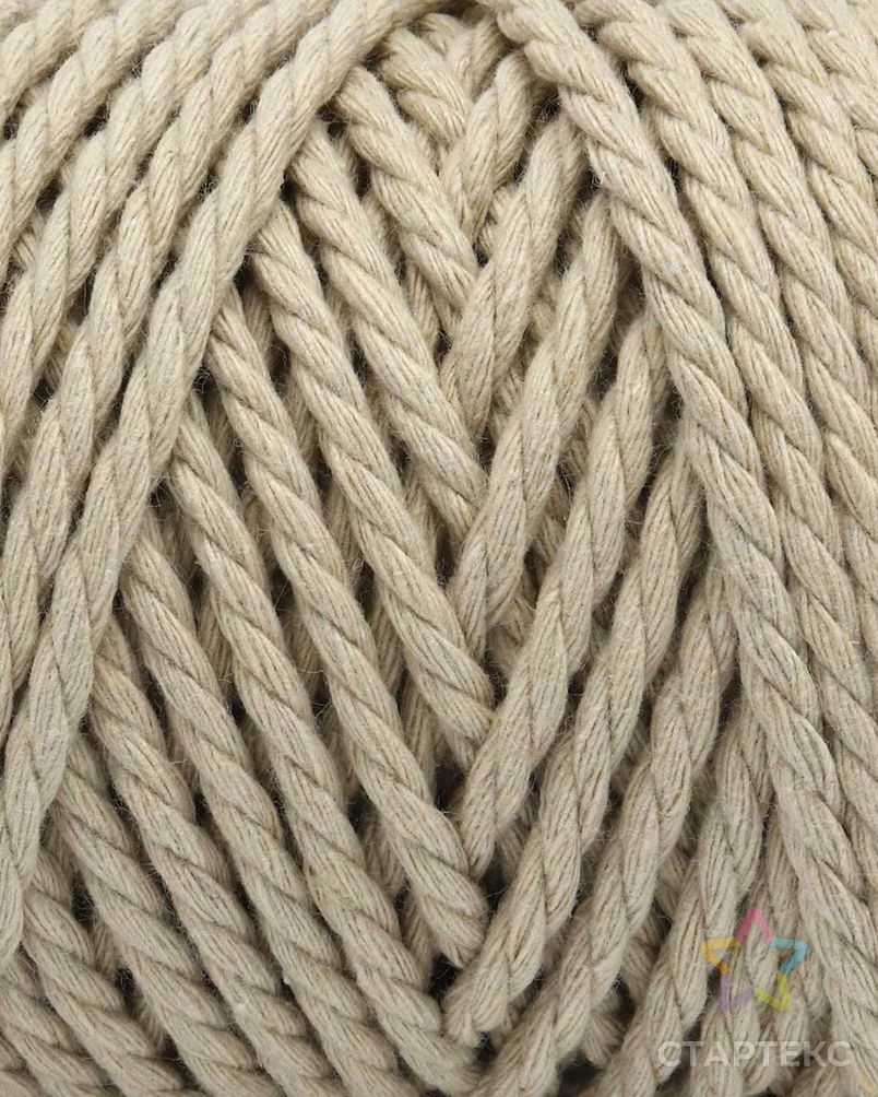 Пряжа YarnArt 'Macrame Rope 3мм' 250гр 63м (60% хлопок, 40% вискоза и полиэстер) (753 бежевый) арт. АРС-54088-1-АРС0001220372 2