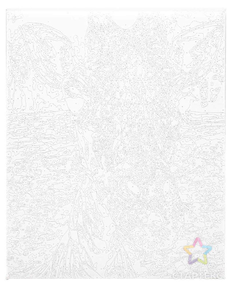 F010 Набор для рисования по номерам 'Любопытный жираф' 40*50см арт. АРС-47599-1-АРС0001232007 3