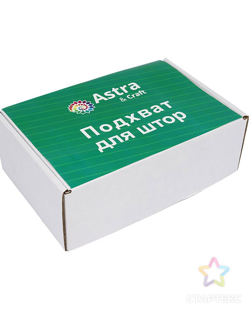 Клипса-магнит для штор Astra&Craft 0368-0146, упак(2шт), А844 св. зеленый арт. АРС-38455-1-АРС0001232617