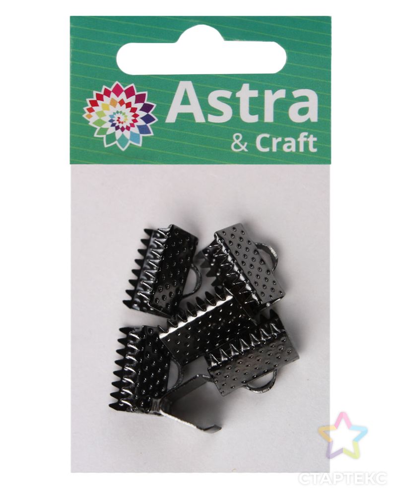 4AR2030 Концевик для ленты, 10 мм, 6шт/упак, Astra&Craft (черный никель) арт. АРС-54054-1-АРС0001235859 2