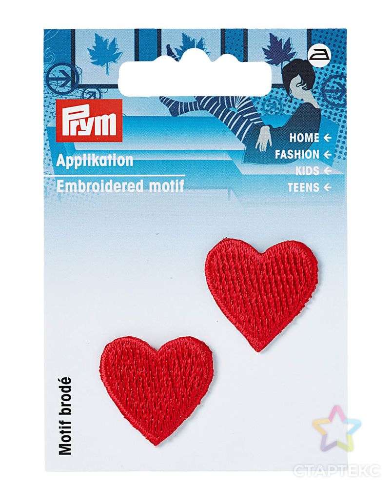 925220 Термоаппликация Красные сердечки малая Prym арт. АРС-27307-1-АРС0001236032 2
