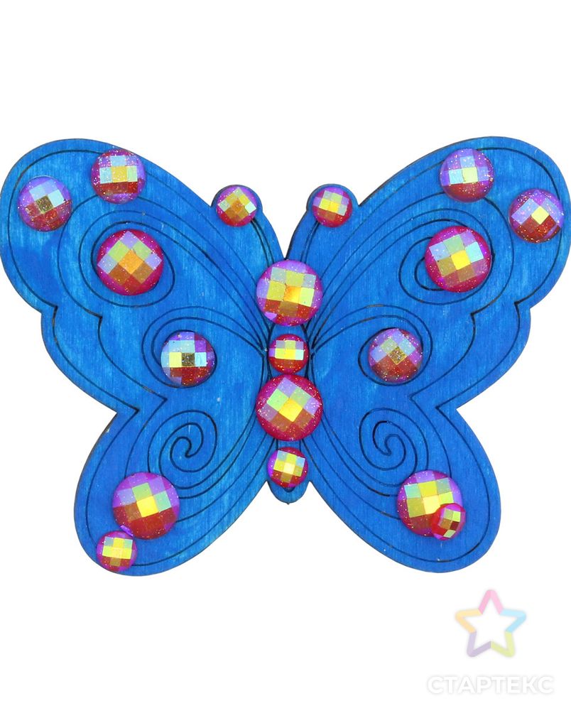 Набор для творчества Магнит 'Бабочка', синий арт. АРС-34635-1-АРС0001239862 2