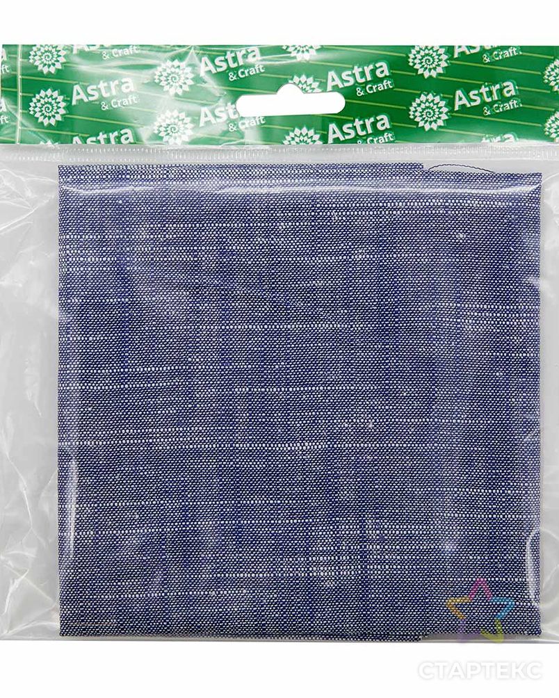 MCI-51234 Костюмная ткань (30%лен, 70%виск), 46*50см, Astra&Craft (синий) арт. АРС-37820-1-АРС0001246292 3