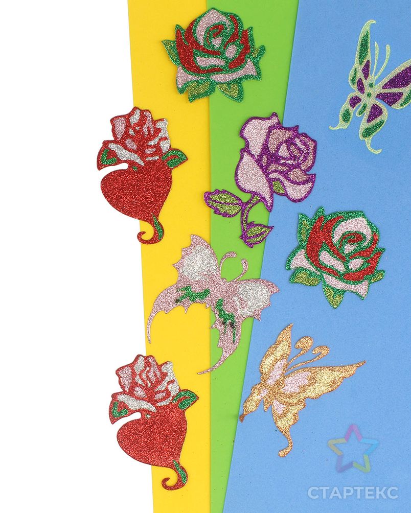 Набор для творчества, аппликация 'Бабочки и цветочки' арт. АРС-38502-1-АРС0001252685
