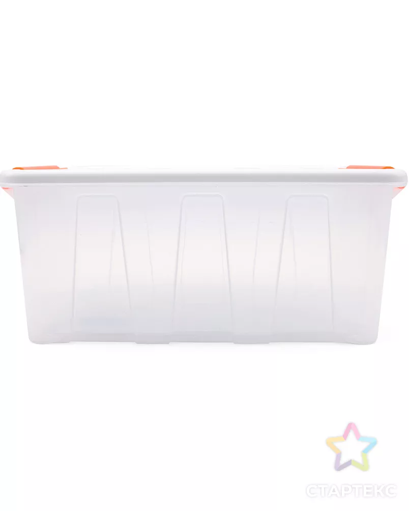 Контейнер для хранения пластмассовый с крышкой и ручками 4л, 285*190*120 мм (белый) арт. АРС-49516-1-АРС0001275108 - рис. 3