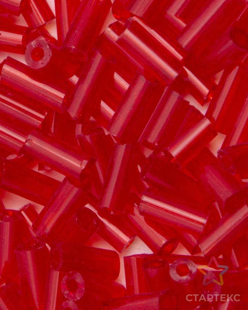 Стеклярус Astra&Craft 5мм, 15г (5 красный прозрачный) арт. АРС-58564-1-АРС0001277965 2