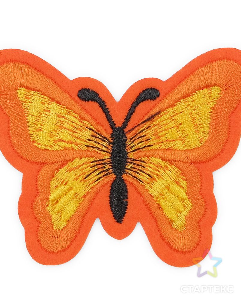 Термоаппликация 'Бабочка', 5.4*7см, Hobby&Pro (оранжевый) арт. АРС-55837-1-АРС0001281045 2