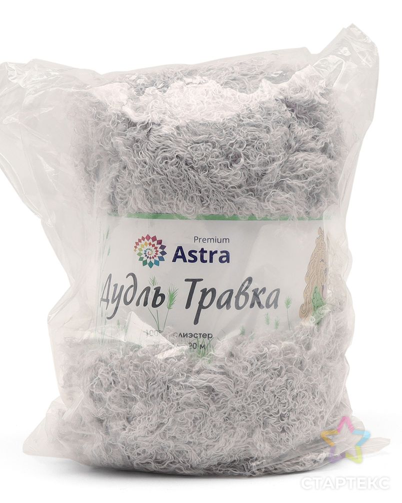 Пряжа Astra Premium 'Дудль Травка' 200гр 20м (100% полиэстер) (05 серый) арт. АРС-57639-1-АРС0001281512 3