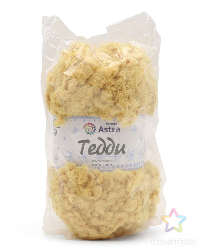 Пряжа Astra Premium 'Тедди' букле 150гр 35м (100% полиэстер) (05 желтый) арт. АРС-57645-1-АРС0001281518 3