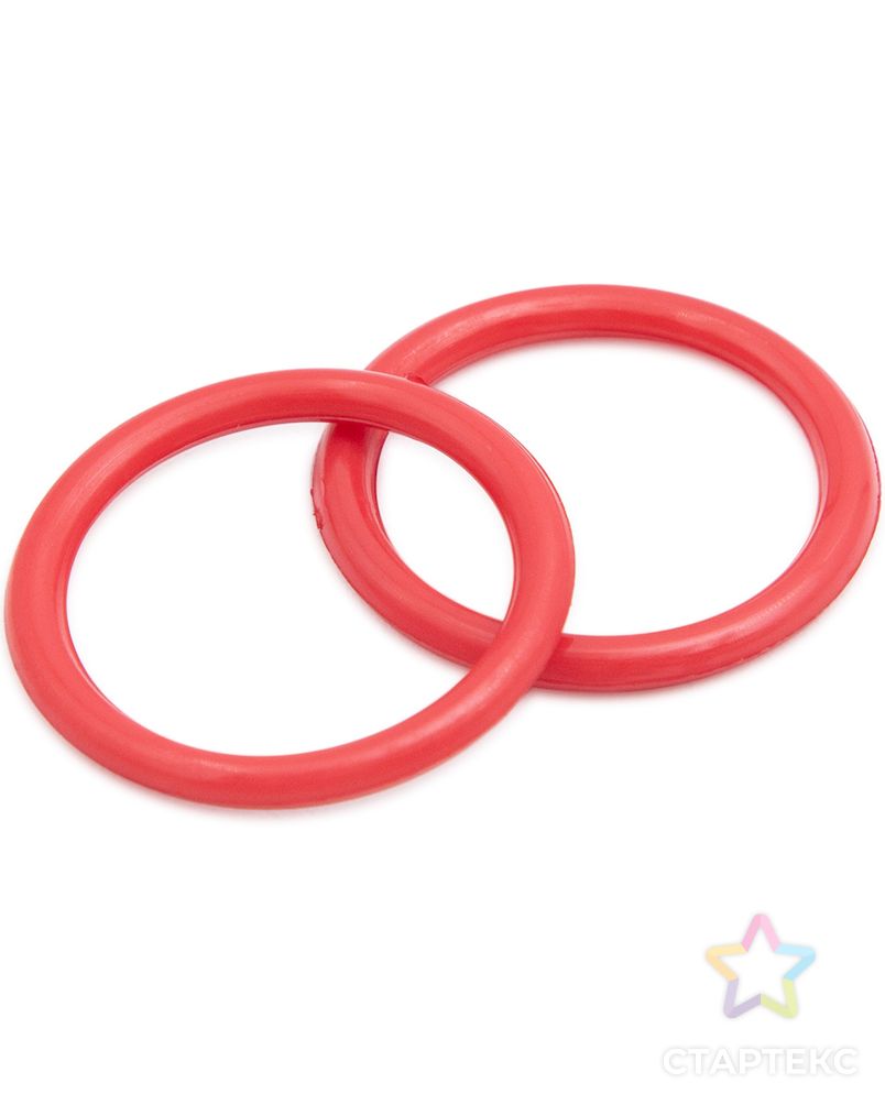 Кольцо 15мм пластик, цветной (C820 красный) арт. АРС-56082-1-АРС0001282228 3