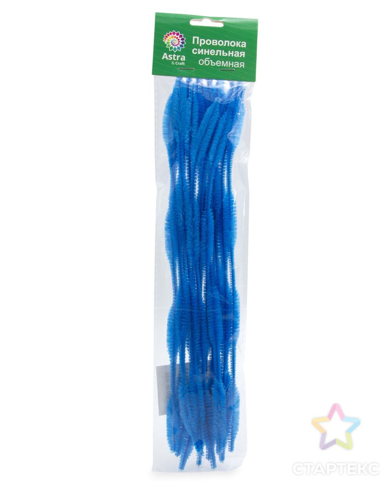 Проволока синельная объемная 'Цветок', 12мм*300мм, 15шт/упак, Astra&Craft (B-046 голубой) арт. АРС-57761-1-АРС0001285628 4