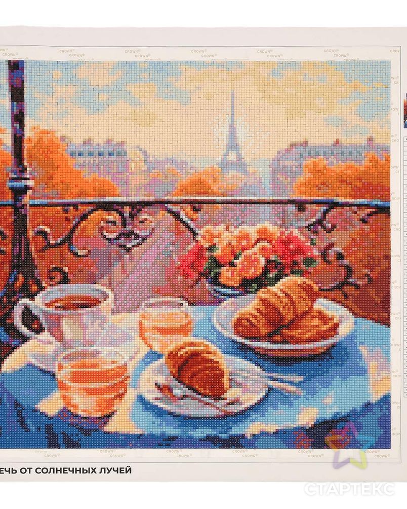 Cr 440185 Алмазная мозаика 'Завтрак в Париже', 40х40, Cristyle арт. АРС-56485-1-АРС0001287027 2