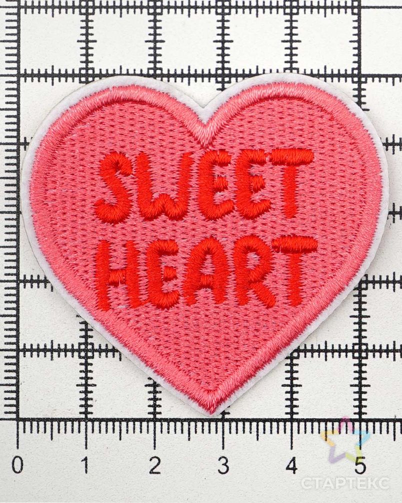 Термоаппликация 'Sweet Heart', 5,3*5см, Hobby&Pro арт. АРС-58738-1-АРС0001287133 4