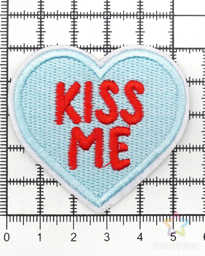 Термоаппликация 'Kiss Me', 5,3*5см, Hobby&Pro арт. АРС-58741-1-АРС0001287136 4