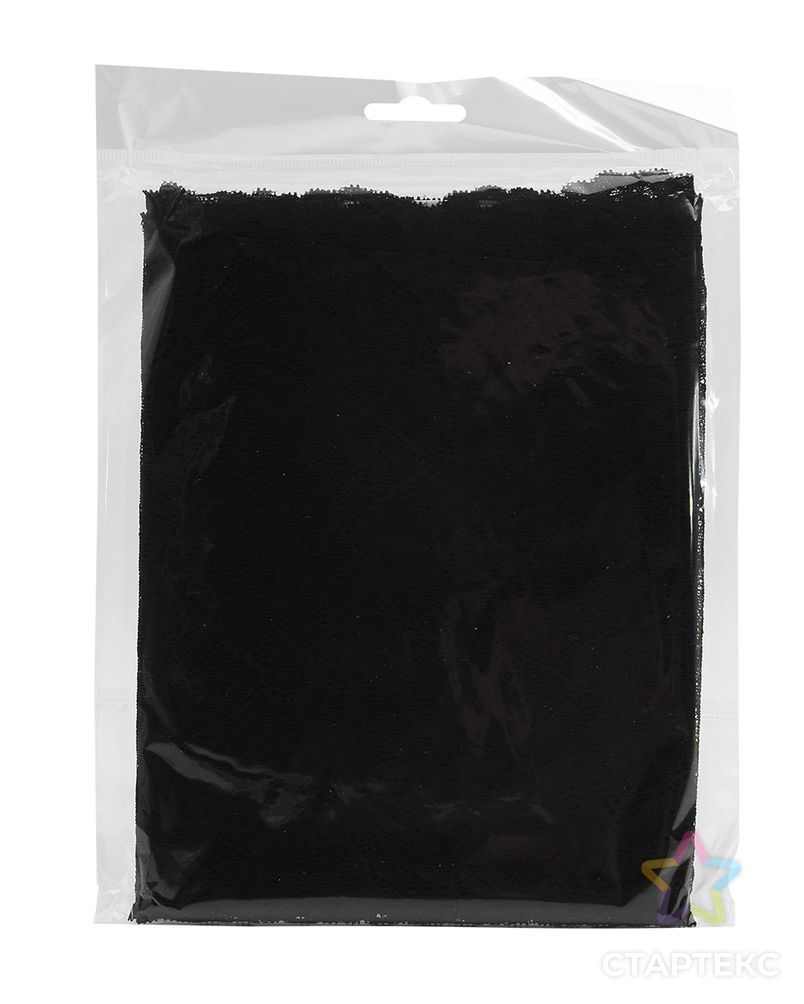 Кружево эластичное 24см*3,4м (+/- 5см), цвет черный арт. АРС-57375-1-АРС0001288392 3