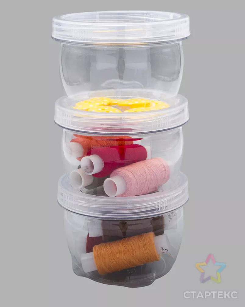 21963 Контейнер для мелочей 90*65 мм, 3 шт/уп арт. АРС-60440-1-АРС0001290340 - рис. 4