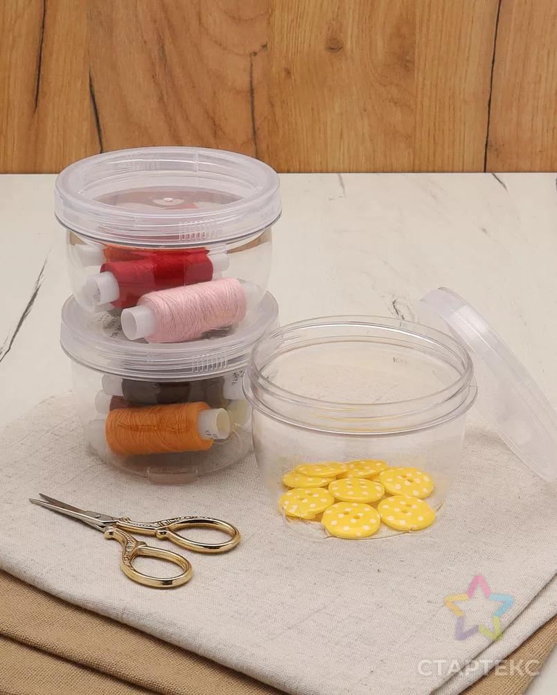 21963 Контейнер для мелочей 90*65 мм, 3 шт/уп арт. АРС-60440-1-АРС0001290340 - рис. 7