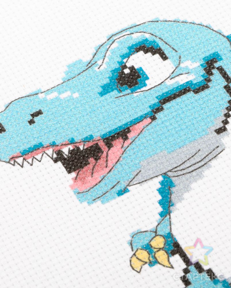 289 Набор для вышивания Hobby & Pro Kids 'Динозаврик' 19*18см арт. АРС-59545-1-АРС0001294662 2