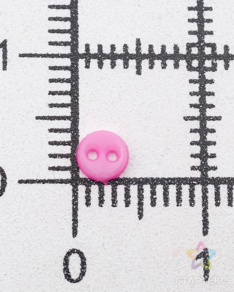 Пуговицы 'Мини' на 2 прокола, 4мм, уп.40шт. +/- 2 шт. (пластик), цв. Розовый арт. АРС-59586-1-АРС0001294887 6