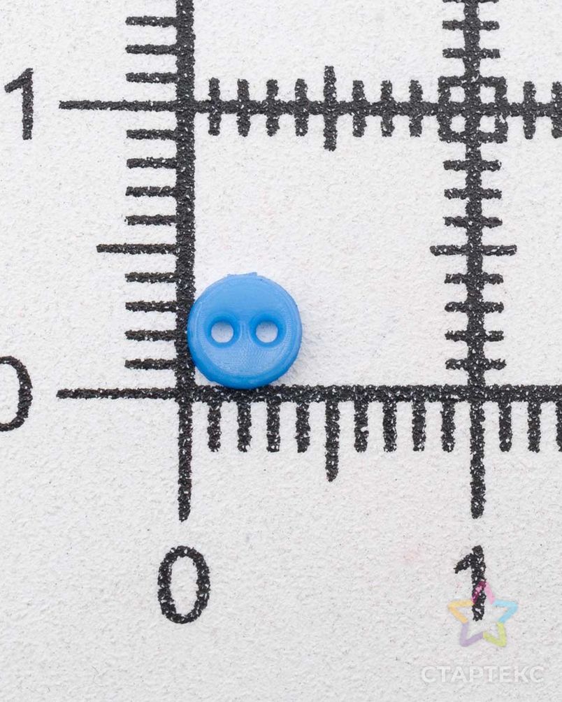 Пуговицы 'Мини' на 2 прокола, 4мм, уп.40шт. +/- 2 шт. (пластик), цв. Синий арт. АРС-59588-1-АРС0001294889 6