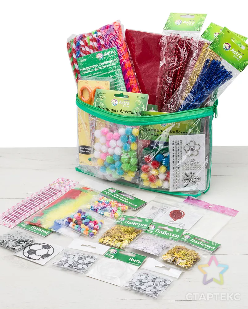 Набор для творчества и рукоделия, 1000 предметов, Astra&Craft арт. АРС-62021-1-АРС0001301670 - рис. 2