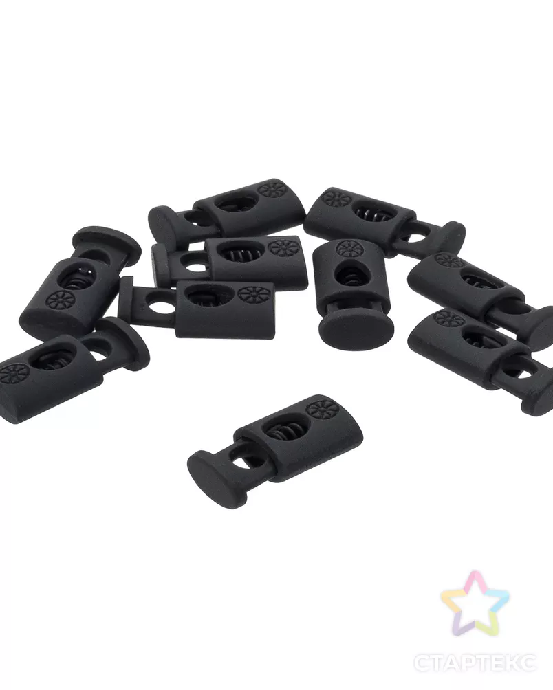 ГХН12970 Фиксатор металлический d=4мм одно отверстие10*20мм (черная резина) арт. АРС-64705-1-АРС0001312546 - рис. 2