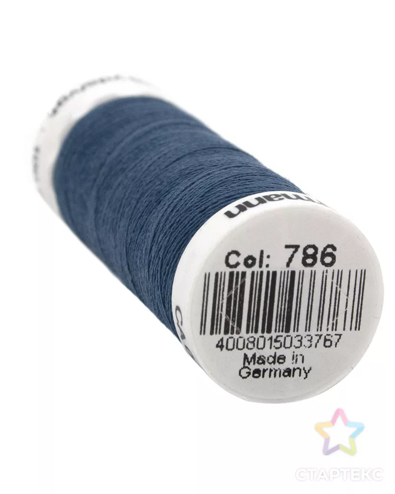01 Нить Sew-all для всех материалов, 200м, 100% п/э Гутерманн 748277 (786 синий джинсовый) арт. АРС-17800-1-АРС0000817747 - рис. 2