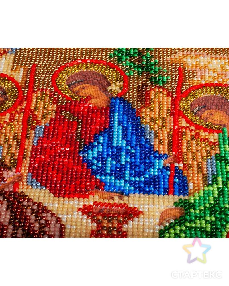 В167 Набор для вышивания бисером 'Кроше' 'Святая Троица', 19x24 см арт. АРС-50081-1-АРС0000818595 5