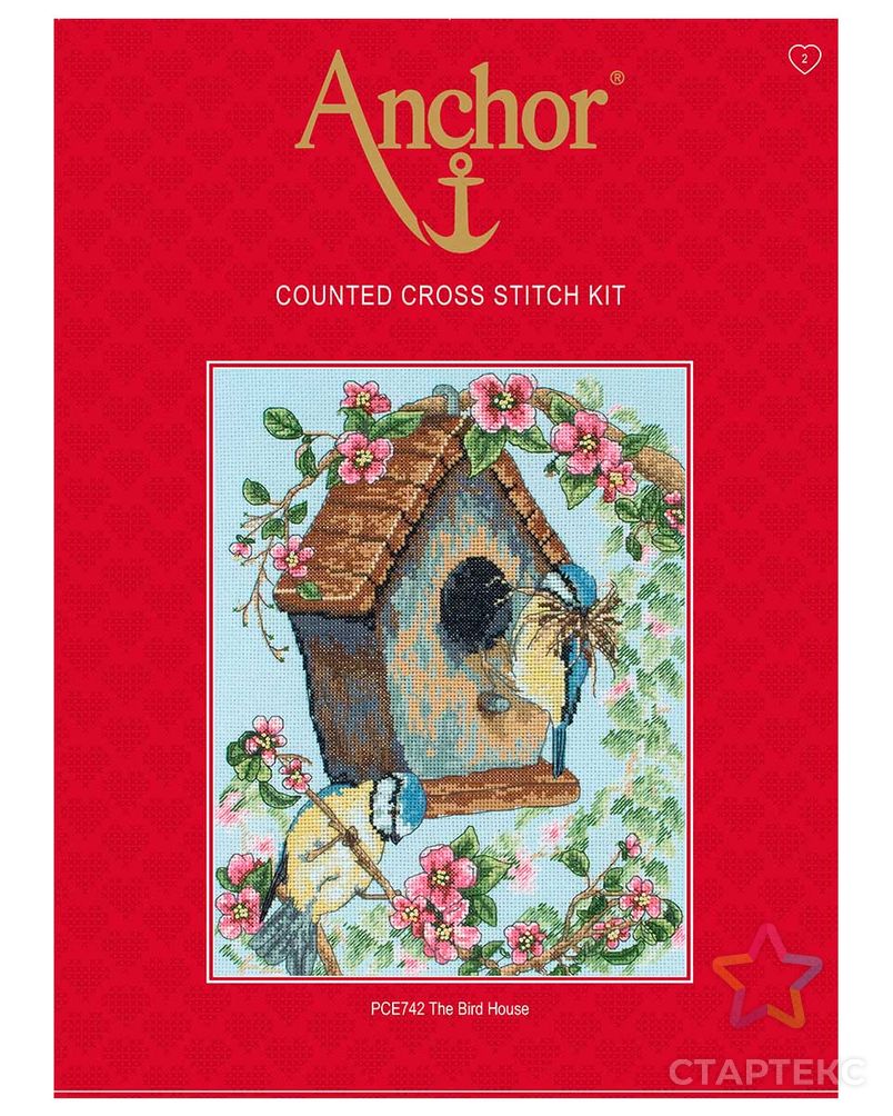 PCE742 Набор для вышивания Anchor 'Птичий домик' 25х20 см арт. АРС-50302-1-АРС0000831338 2