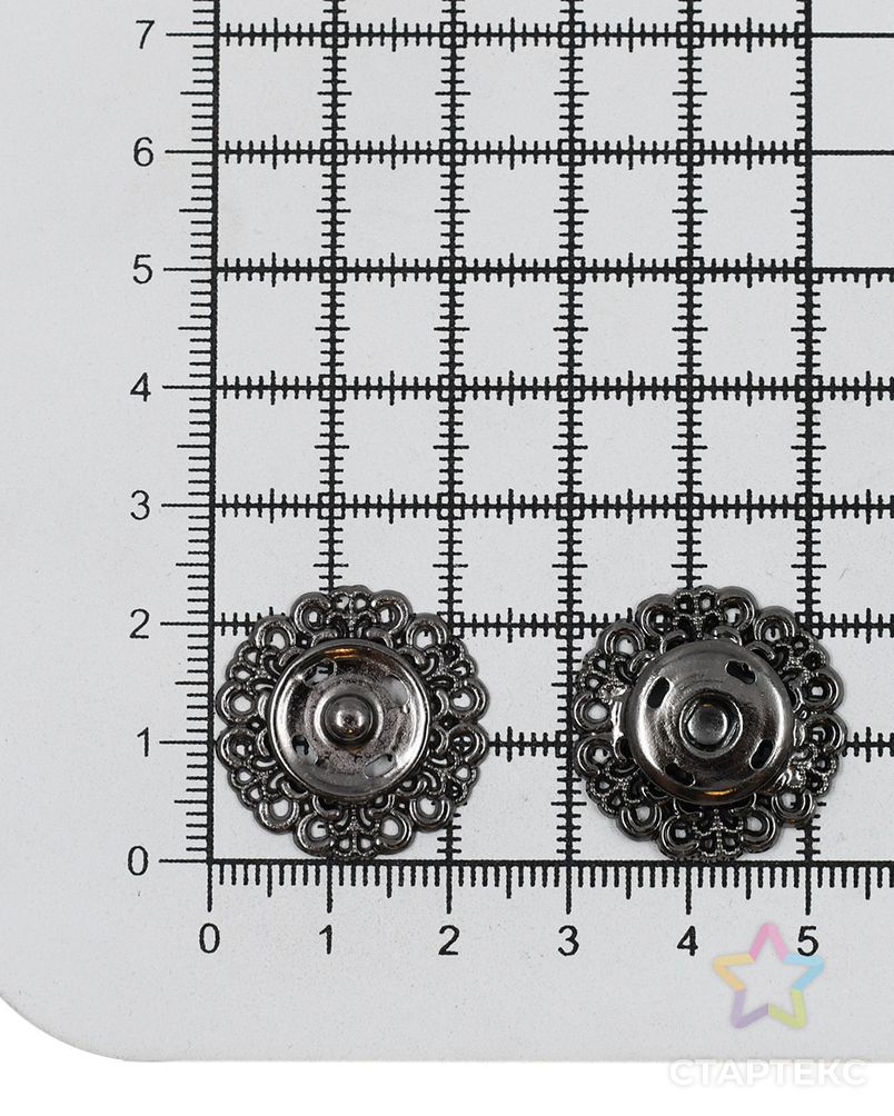 Кнопки пришивные ГЖ2722 д.2,3см (черный никель) арт. АРС-1221-1-АРС0001031113