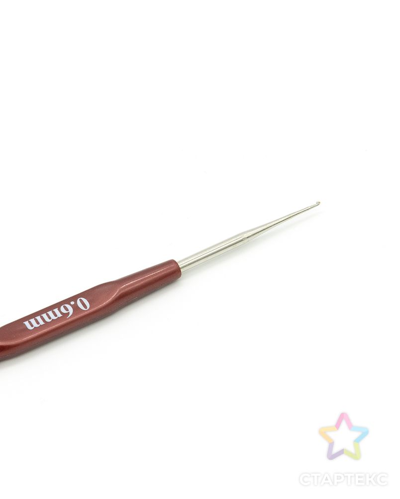 955060 Крючок для вязания с пластиковой ручкой, 0,6 мм, Hobby&Pro арт. АРС-1895-1-АРС0001040980 3