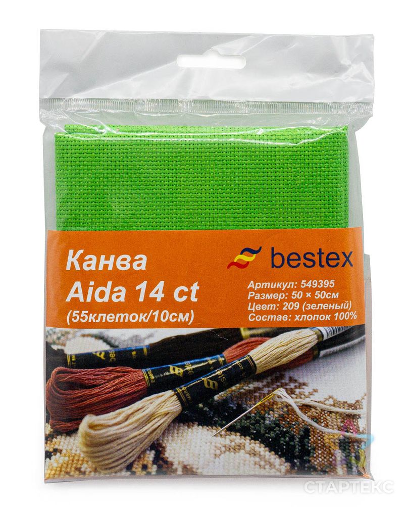 Канва Bestex 624010-14C/T, 50х50см (209) арт. АРС-2237-1-АРС0001049076