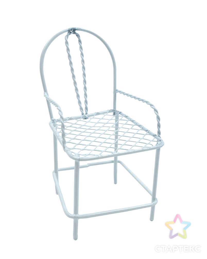 Металлическое мини-кресло 6, 5,5*5*9 см арт. АРС-2899-1-АРС0001060319