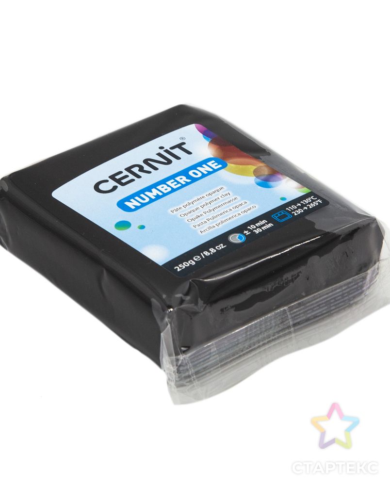 CE090025 Пластика полимерная запекаемая 'Cernit № 1' 250гр. (100 черный) арт. АРС-5549-1-АРС0001106897 3
