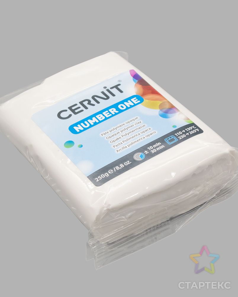 CE090025 Пластика полимерная запекаемая 'Cernit № 1' 250гр. (027 белый матовый) арт. АРС-7019-1-АРС0001129398 3