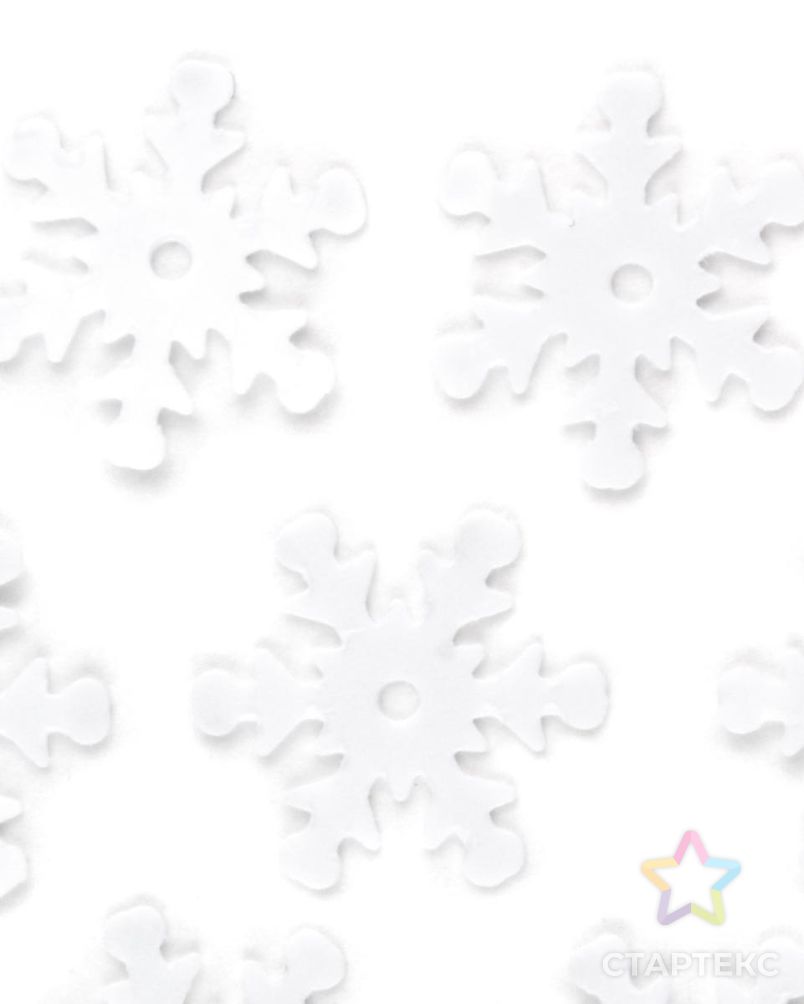 Пайетки снежинки д.1,3 см арт. АРС-7178-1-АРС0001130495 3
