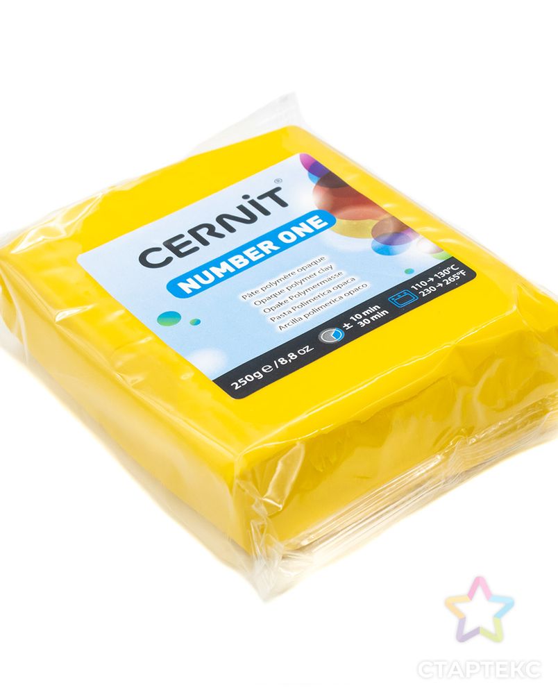 CE090025 Пластика полимерная запекаемая 'Cernit № 1' 250гр. (700 желтый) арт. АРС-7704-1-АРС0001140385 3