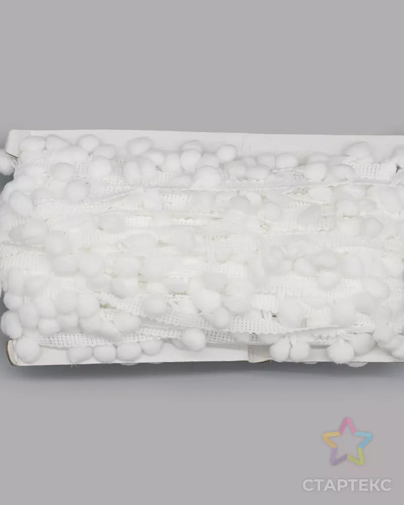 Бахрома с помпонами ш.2см 17м (01 белый) арт. АРС-8484-1-АРС0001153159 - рис. 2 Бахрома с помпонами ш.2см 17м (01 белый) арт. АРС-8484-1-АРС0001153159 - рис. 2