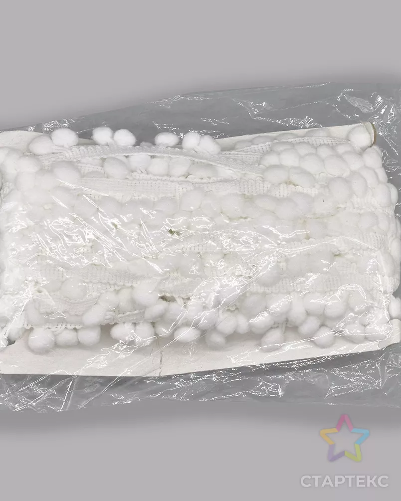 Бахрома с помпонами ш.2см 17м (01 белый) арт. АРС-8484-1-АРС0001153159 - рис. 5 Бахрома с помпонами ш.2см 17м (01 белый) арт. АРС-8484-1-АРС0001153159 - рис. 5