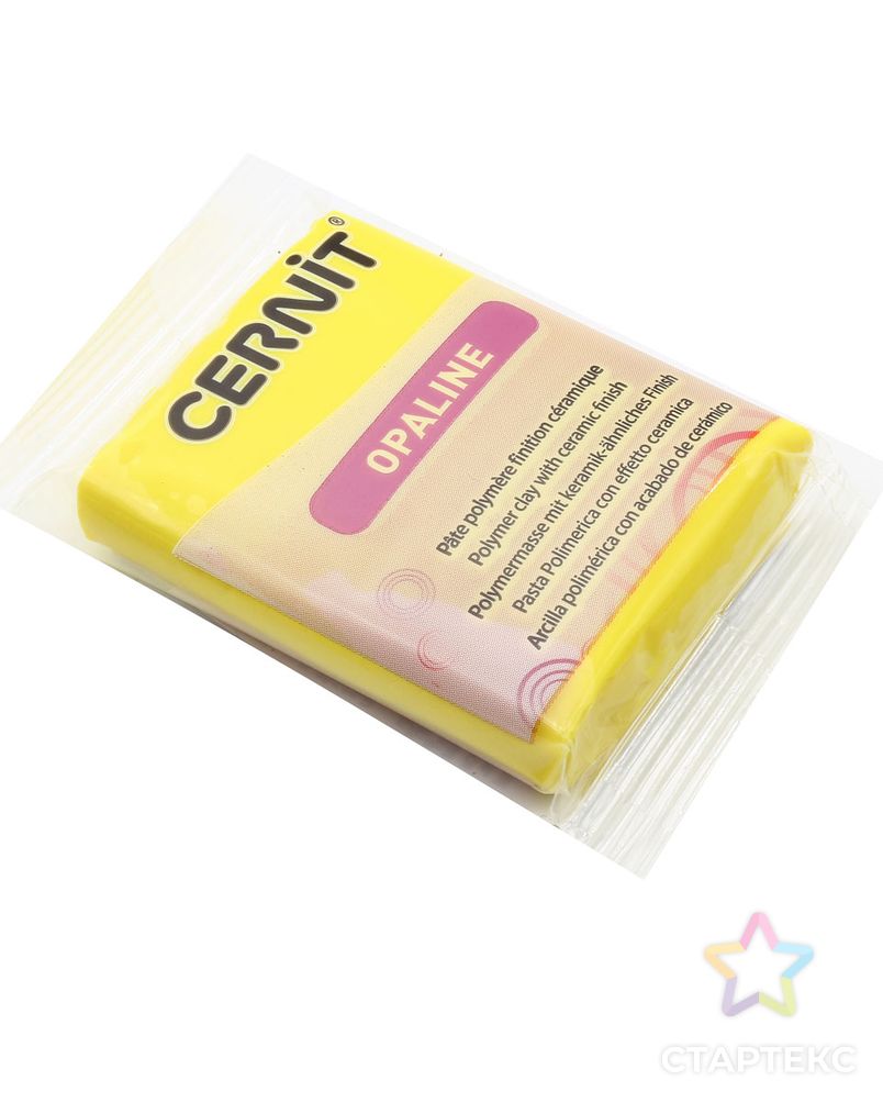 CE0880056 Пластика полимерная запекаемая 'Cernit OPALINE' 56 гр. (717 первичный желтый) арт. АРС-9658-1-АРС0001169403 3