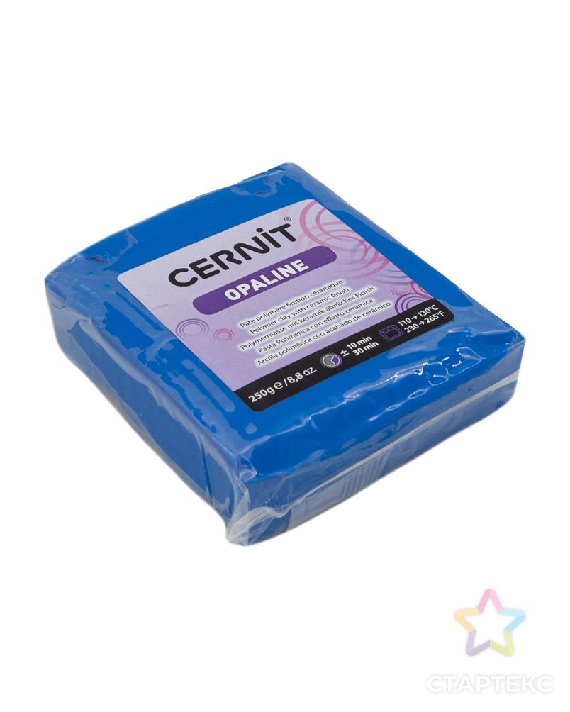 CE0880250 Пластика полимерная запекаемая 'Cernit OPALINE' 250 гр. (261 первичный синий) арт. АРС-9663-1-АРС0001169409 3