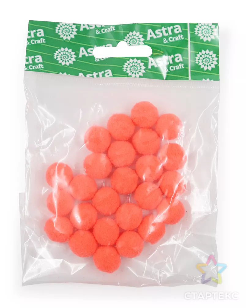 AR078 Помпоны д.1,5см (28 ярко-розовый) 25 шт арт. АРС-11021-1-АРС0001188112 - рис. 3