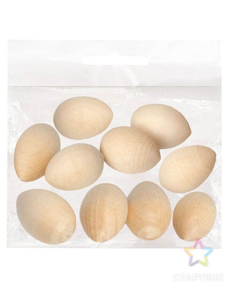 Деревянная заготовка Яйцо мини. 2,1*1,5 см арт. АРС-14217-1-АРС0001213306 2