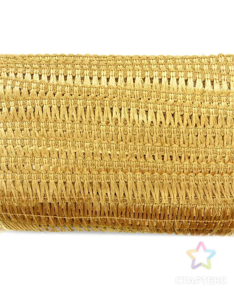 1123 Бахрома металлизированная ш.2,8см (золото) арт. АРС-14463-1-АРС0001215725 - рис. 2