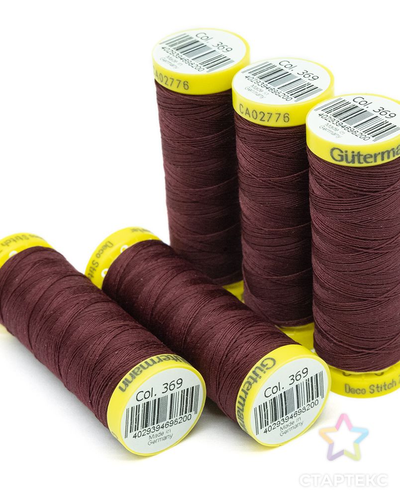 05 Нить Deco Stitch 70 для декоративных швов, 70м, 100% п/э Gutermann 702160 (369) арт. АРС-14991-1-АРС0001220212 4