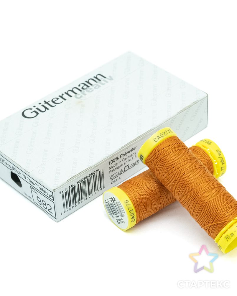 05 Нить Deco Stitch 70 для декоративных швов, 70м, 100% п/э Gutermann 702160 (982) арт. АРС-14995-1-АРС0001220216 3